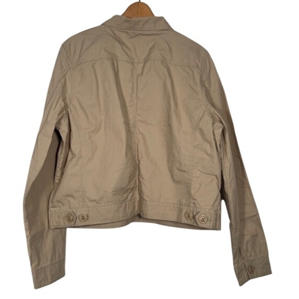 Carhartt For Women Khaki Cotton Utility Jacket Full Button Front Pockets XL - Picture 10 of 11